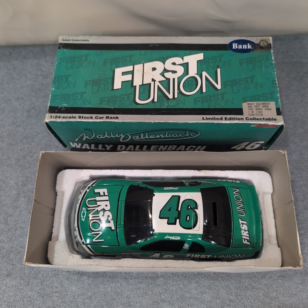 Wally Dallenbach 46 First Union‎ 1997 Monte Carlo NASCAR Stock Car Bank Limit Ed - Picture 5 of 7